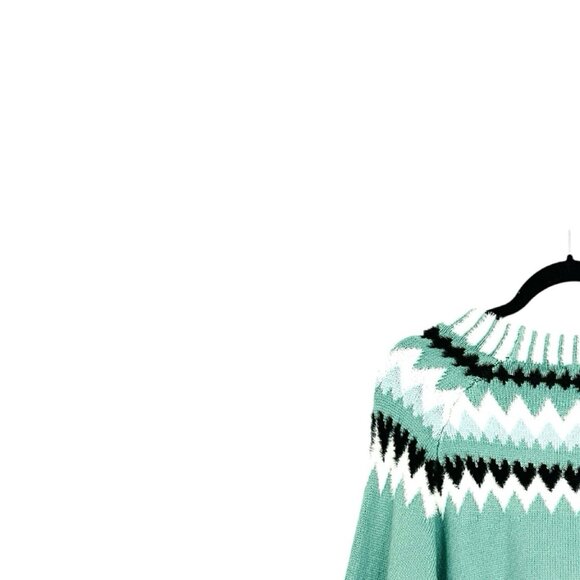 Ann Taylor Fair Isle Mock Neck Sweater - Picture 6 of 8